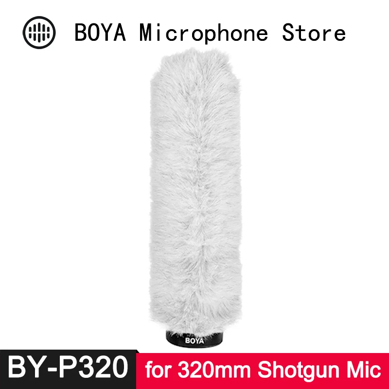 BOYA 320mm Microphone Fur Windscreen Furry Windshield Muff for Shotgun Capacitor Audio Mic Wind Shield Protection Accessories
BOYA 320mm Microphone Fur Windscreen Furry Windshield Muff for Shotgun Capacitor Audio Mic Wind Shield Protection Accessories