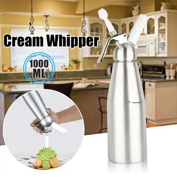 1000ML Cream Whipper Whipped Cream Dispenser Aluminum Hand Cream Whipper with Decorating Nozzles Dessert Tools
1000ML Cream Whipper Whipped Cream Dispenser Aluminum Hand Cream Whipper with Decorating Nozzles Dessert Tools