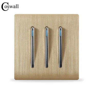 Free Shipping, Kempinski Wall Switch, 3 Gang 1 Way Light Switch, Champagne Gold Color, Special Texture, C31 sereis, 110~250V
Free Shipping, Kempinski Wall Switch, 3 Gang 1 Way Light Switch, Champagne Gold Color, Special Texture, C31 sereis, 110~250V