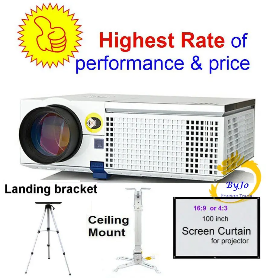 ViEYiNG LED projector HD Optional Ceiling mount Screen Curtain Landing bracket Home theater projector Proyector Pk led96 led86
ViEYiNG LED projector HD Optional Ceiling mount Screen Curtain Landing bracket Home theater projector Proyector Pk led96 led86