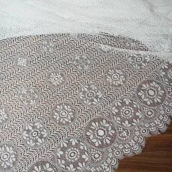 Lady summer dress sewing lace 1 piece=1.5x3M NEW geometric deisgn eyelash lace fabric 3 meters off white and black color
Lady summer dress sewing lace 1 piece=1.5x3M NEW geometric deisgn eyelash lace fabric 3 meters off white and black color