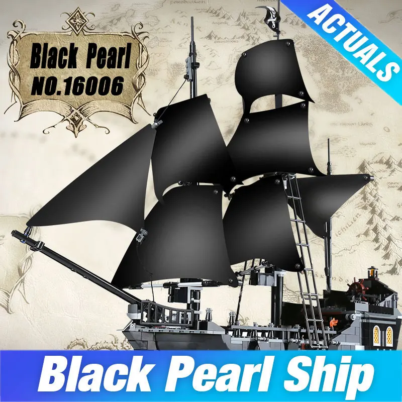 

LEPIN 16006 The Black Pearl 804pcs Pirates of the Caribbean Building Blocks Set 4184 Educational DIY Toys Birthday Gifts for Boy