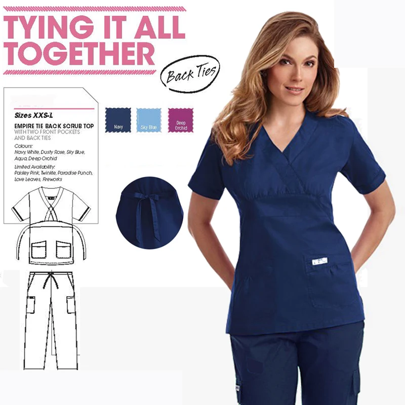RY-Professional Medical Wear Clothes Hospital Women Doctors Nurses Scrub Sets Fashion Slim Fit Uniforms with Back Ties Lab Gowns
RY-Professional Medical Wear Clothes Hospital Women Doctors Nurses Scrub Sets Fashion Slim Fit Uniforms with Back Ties Lab Gowns