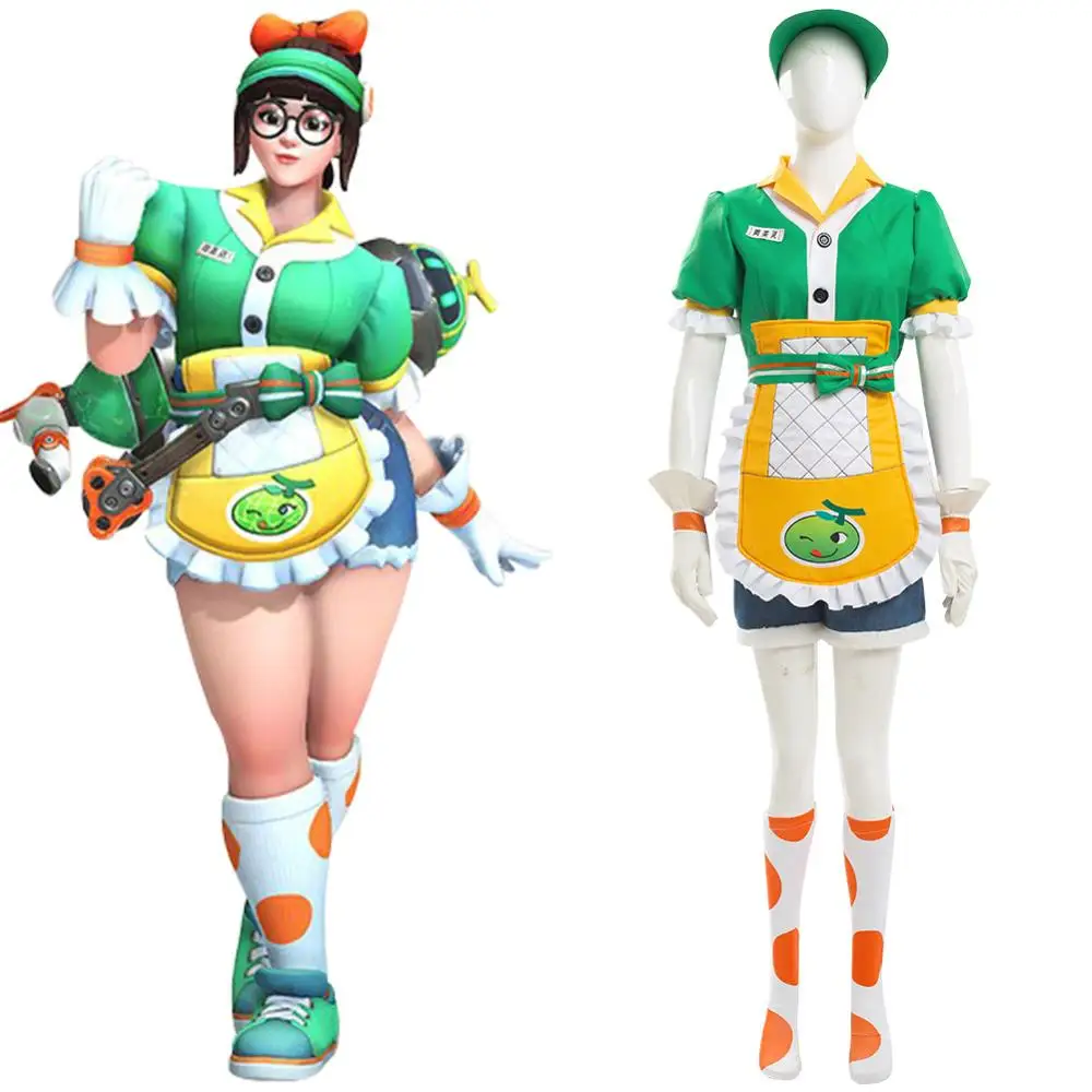 OW Mei Cosplay Costume Honeydew Skin Outfit Full Set Girls Adult Halloween Carnival Maid Costume Women Custom
OW Mei Cosplay Costume Honeydew Skin Outfit Full Set Girls Adult Halloween Carnival Maid Costume Women Custom