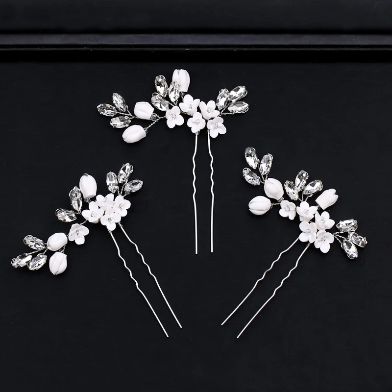 3Pcs/Set New Fashion Silver Flower Wedding Hair Jewelry Crystal Hairpins Barrette Bridal Handmade Wedding Women Hair Accessories
3Pcs/Set New Fashion Silver Flower Wedding Hair Jewelry Crystal Hairpins Barrette Bridal Handmade Wedding Women Hair Accessories
