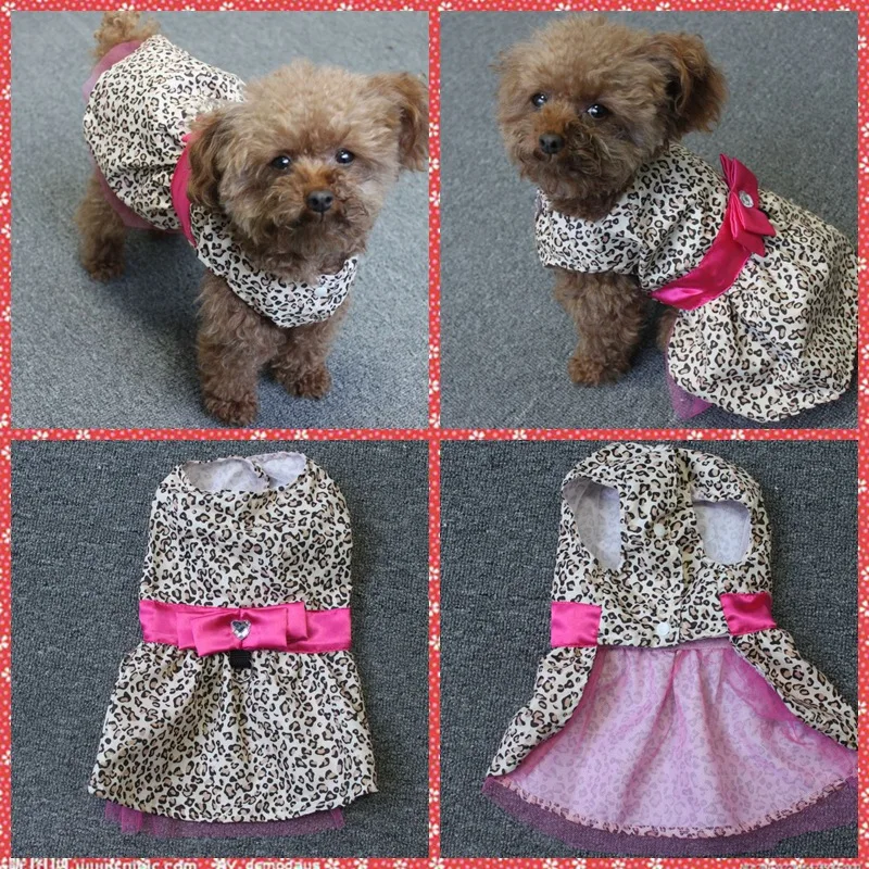 Fashion Leopard Dog Dress Party Wedding Dog Clothes Summer Pet Clothing Puppy Skirt Apparel Costume Drop Shipping Dog Dresses
Fashion Leopard Dog Dress Party Wedding Dog Clothes Summer Pet Clothing Puppy Skirt Apparel Costume Drop Shipping Dog Dresses