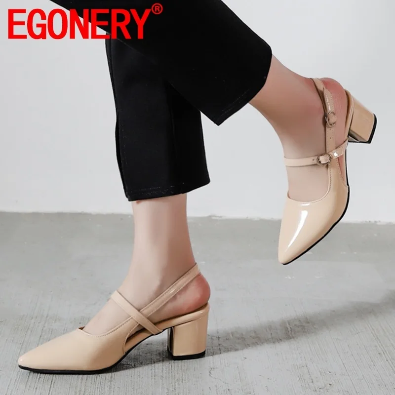 EGONERY woman shoes 2019 spring new fashion sexy pointed toe patent leather woman pumps outside high heels buckle ladies shoes
EGONERY woman shoes 2019 spring new fashion sexy pointed toe patent leather woman pumps outside high heels buckle ladies shoes