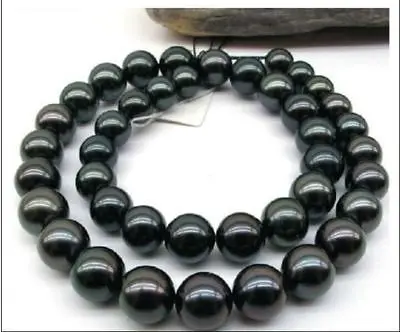 Jew3118 12-14mm natural Tahitian genuine black perfect round pearl necklace (A0501)
Jew3118 12-14mm natural Tahitian genuine black perfect round pearl necklace (A0501)