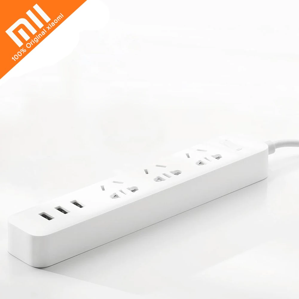 Original Xiaomi Smart Home Electronic Power Strip Socket Fast Charging 3 USB + 3 Sockets Standard Plug Interface Extension EU US
Original Xiaomi Smart Home Electronic Power Strip Socket Fast Charging 3 USB + 3 Sockets Standard Plug Interface Extension EU US