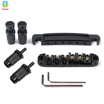Black Roller Saddle Bridge ABR-1 Tune-o-matic Bridge Tailpiece Bridge For Guitar
Black Roller Saddle Bridge ABR-1 Tune-o-matic Bridge Tailpiece Bridge For Guitar