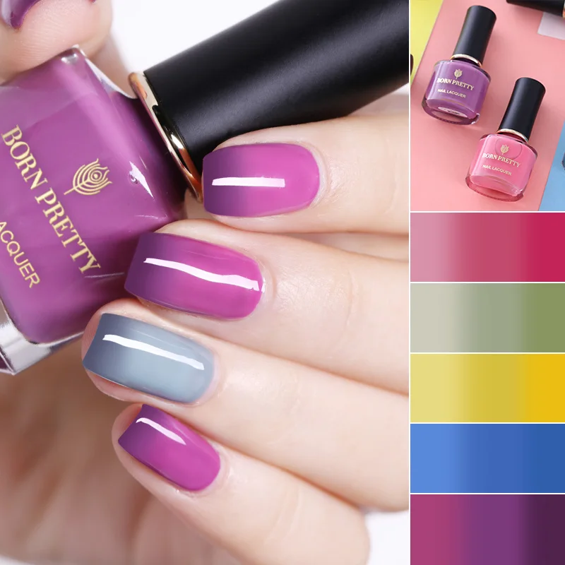 BORN PRETTY Thermal Nail Polish 6ml Temperature Color Changing Nail Art Varnish Long Lasting Manicure Supplies Nail Lacquer
BORN PRETTY Thermal Nail Polish 6ml Temperature Color Changing Nail Art Varnish Long Lasting Manicure Supplies Nail Lacquer