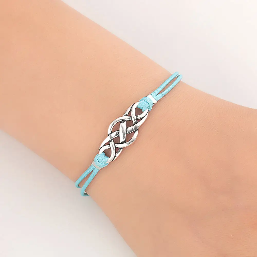 2018 New Fashion Silver Color Infinite Couple Bracelet Boy Blue Rope Leather Charm Bracelets Bangles For Girl Jewelry Cute Gift
2018 New Fashion Silver Color Infinite Couple Bracelet Boy Blue Rope Leather Charm Bracelets Bangles For Girl Jewelry Cute Gift