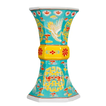 Antique Unique Hand Painted Ceramic Vase Enamel Hexagon Porcelain Vase For Home Office Decor
Antique Unique Hand Painted Ceramic Vase Enamel Hexagon Porcelain Vase For Home Office Decor