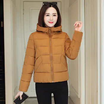 Autumn Winter Women Cotton padded Short Hooded Jacket Slim Warm Womens Coat Solid Casual Loose Female Outerwear Basic Tops
Autumn Winter Women Cotton padded Short Hooded Jacket Slim Warm Womens Coat Solid Casual Loose Female Outerwear Basic Tops