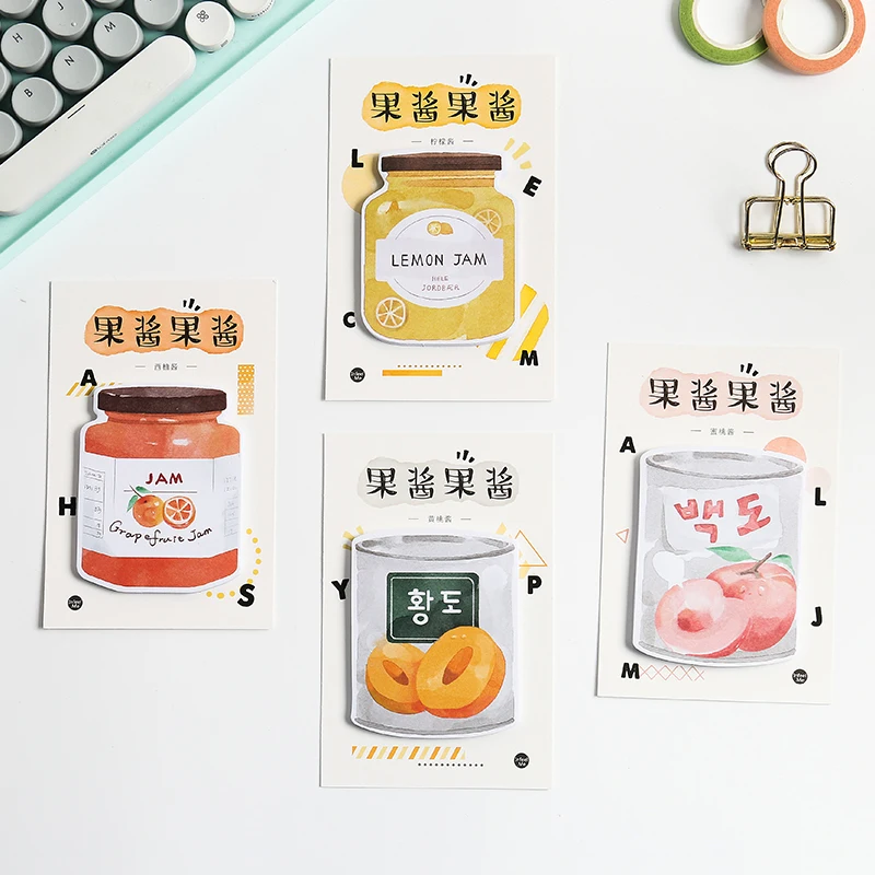 Fruit Jams Sticky Notes Self-adhesive Memo Pad Cute Stationery 30 Sheets/pc Creative N Times Notepads School Office Supplies
Fruit Jams Sticky Notes Self-adhesive Memo Pad Cute Stationery 30 Sheets/pc Creative N Times Notepads School Office Supplies