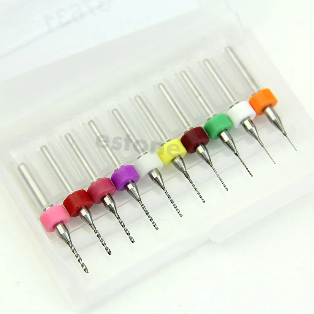 10Pcs PCB Print Circuit Board Carbide Micro Drill Bits Tool 0.3mm to 1.2 mm NEW 10Pcs PCB Print Circuit Board Carbide Micro Drill Bits Tool 0.3mm to 1.2 mm NEW<br><br>Aliexpress