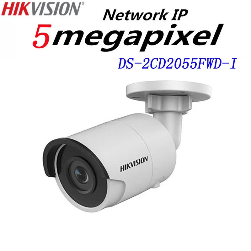 Hikvision English version DS-2CD2055FWD-I 5MP Network mini Bullet CCTV security Camera SD card H.265+ poe IP camera | Безопасность и