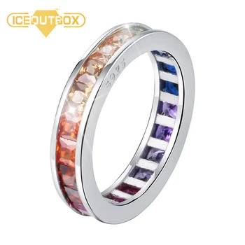 Rainbow Lavish Crystal 925 Sterling Silver Ring With One Row Colorful Rhinestone For Women Elegant Wedding Ring Fashion Jewelry
Rainbow Lavish Crystal 925 Sterling Silver Ring With One Row Colorful Rhinestone For Women Elegant Wedding Ring Fashion Jewelry