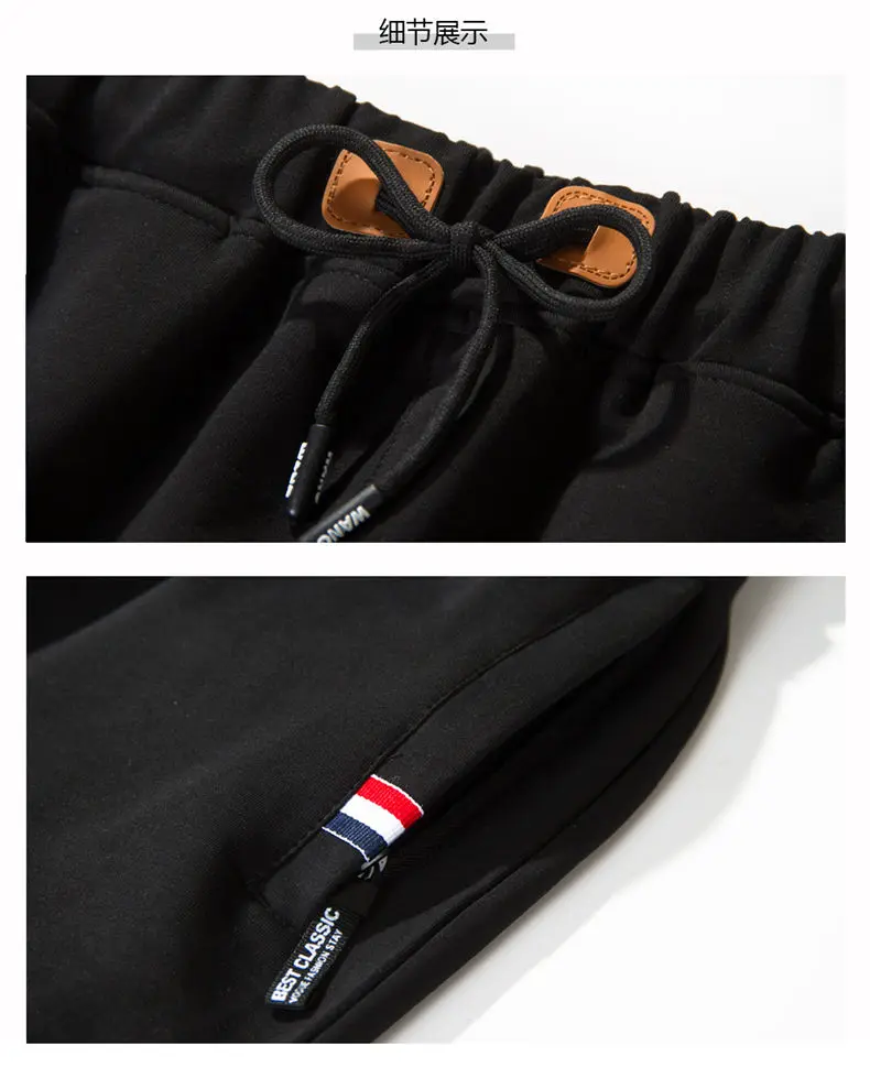 5XL Summer Short Sets Men Casual Suits Cotton Sportswear Tracksuit Male Outwear Sweatshirts Hoodies Plus Size Solid T-Shirt+Pant 10