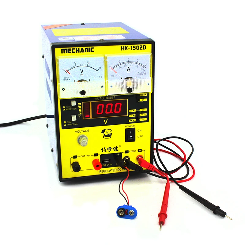 Mechanic HK-1502D 15V 2A Double pointer Adjustable Digital DC Power Supply Switching Power Supply Laboratory Test Power Supply
Mechanic HK-1502D 15V 2A Double pointer Adjustable Digital DC Power Supply Switching Power Supply Laboratory Test Power Supply