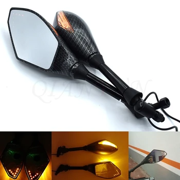 Universal Motorcycle Rearview Mirrors With Turn Signal LED Light For yamaha R1 R3 R6 R15 fz1 fz6 fz8 nmax
Universal Motorcycle Rearview Mirrors With Turn Signal LED Light For yamaha R1 R3 R6 R15 fz1 fz6 fz8 nmax