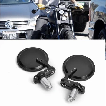 Motorcycle Bar End Mirrors 7/8" 22 mm Handle Bar End Clap Mirrors Chopper Cruiser Cafe Racer 3 Inch Round Side Rearview Mirror
Motorcycle Bar End Mirrors 7/8" 22 mm Handle Bar End Clap Mirrors Chopper Cruiser Cafe Racer 3 Inch Round Side Rearview Mirror