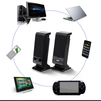 Portable Mini Subwoofer Computer Speaker With 3.5mm Audio Plug USB 2.0 Power Plug For Desktop PC Laptop Mobile Phone Loudspeaker
Portable Mini Subwoofer Computer Speaker With 3.5mm Audio Plug USB 2.0 Power Plug For Desktop PC Laptop Mobile Phone Loudspeaker
