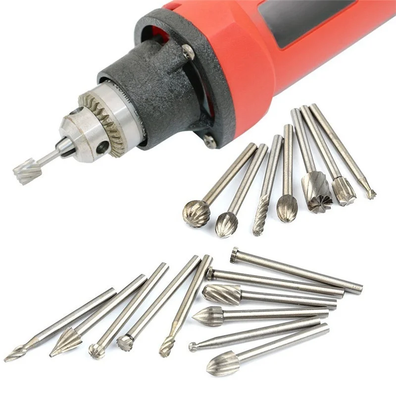 High Speed HSS Routing Router Bits Burr Rotary Tools Suit Dremel & Rotary Tool Engraving Wood Working Tools Attachment
High Speed HSS Routing Router Bits Burr Rotary Tools Suit Dremel & Rotary Tool Engraving Wood Working Tools Attachment