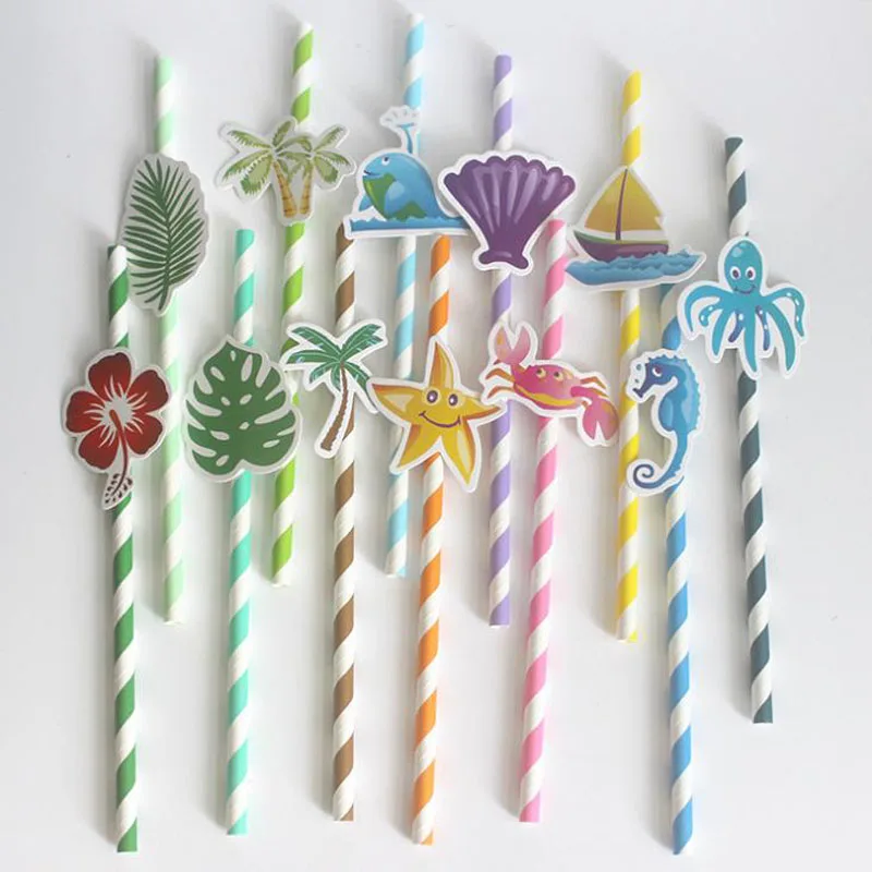 10 Pcs/set Cute Hawaii Style Sea Animals Birthday Party Paper Drinking Straws Baby Shower Wedding Event Party DIY Decorations
10 Pcs/set Cute Hawaii Style Sea Animals Birthday Party Paper Drinking Straws Baby Shower Wedding Event Party DIY Decorations
