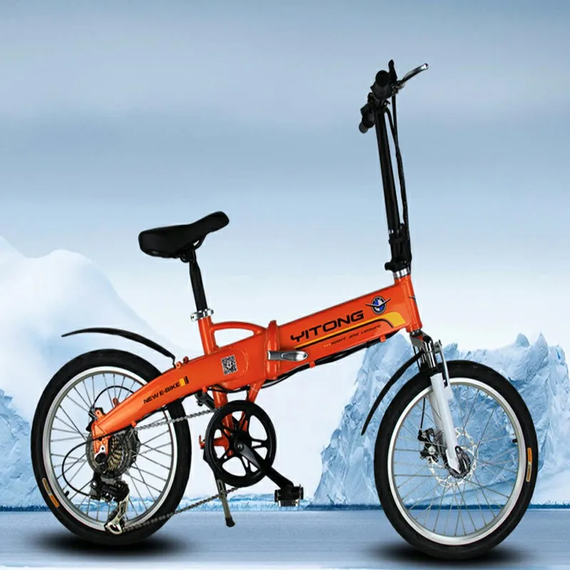 Excellent Electric Power-Assisted Folding Electric Bicycle Outdoor Double Leisure Electric Bike Factory Outlets 2