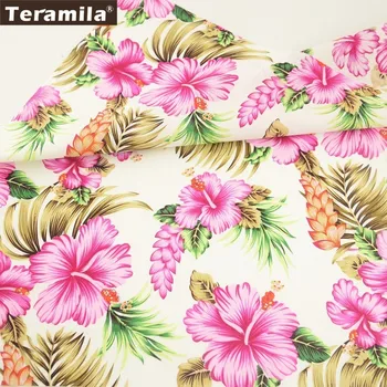 Teramila Cotton Poplin Fabric White Quilting Patchwork Soft Printed Floral Style Fat Quarter Meter Tecido For Sewing Cloths
Teramila Cotton Poplin Fabric White Quilting Patchwork Soft Printed Floral Style Fat Quarter Meter Tecido For Sewing Cloths
