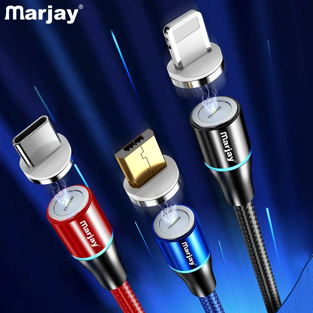Marjay 3A Magnetic USB Cable Fast Charging USB Type C Cable Magnet Charger Data Charge Micro USB Cable For Iphone X Samsung S10
Marjay 3A Magnetic USB Cable Fast Charging USB Type C Cable Magnet Charger Data Charge Micro USB Cable For Iphone X Samsung S10