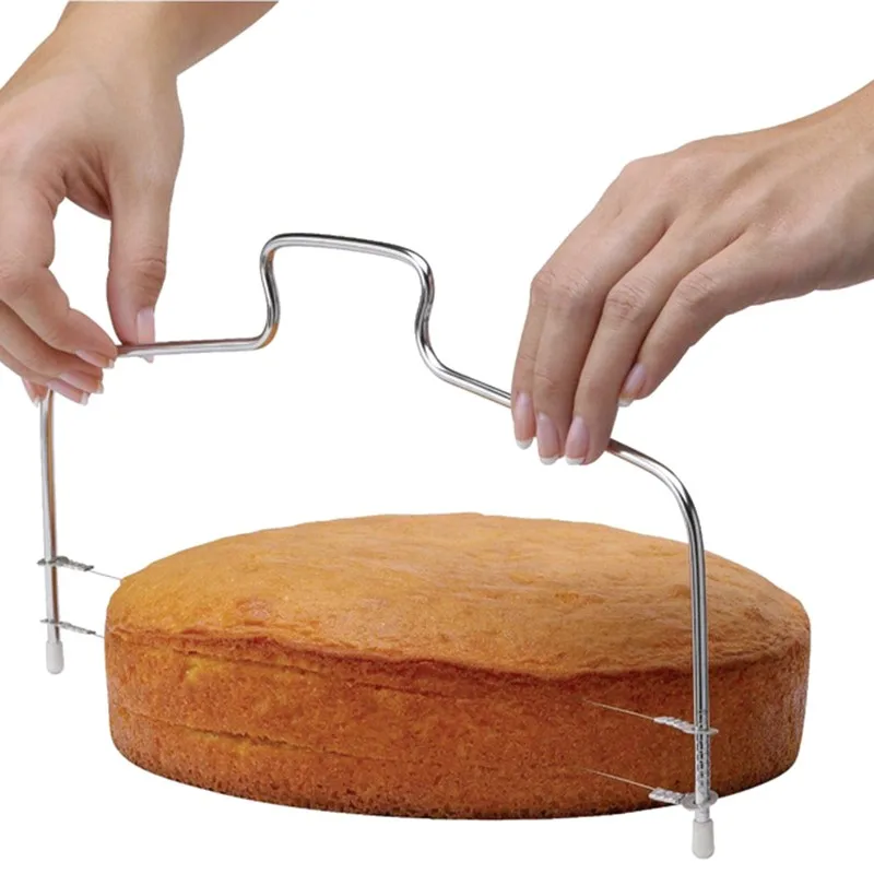 Abay Adjustable 2-Line Cake Cutter Stainless Steel Cake Cutter Horizontal Cutting Cutting Cake Kitchenware Baking Tool
Abay Adjustable 2-Line Cake Cutter Stainless Steel Cake Cutter Horizontal Cutting Cutting Cake Kitchenware Baking Tool