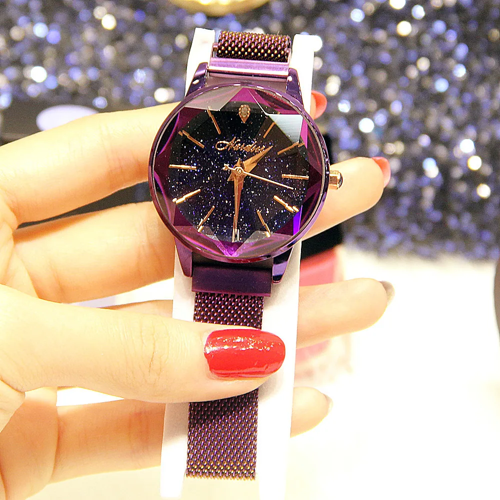 Women Wrist Watch Personality Romantic Starry Sky Vintage Stainless Steel With Glass Japanese Movement Flat Round Plated
Women Wrist Watch Personality Romantic Starry Sky Vintage Stainless Steel With Glass Japanese Movement Flat Round Plated