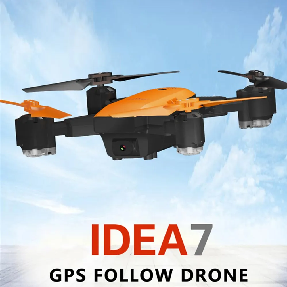 

Le-Idea IDEA7 Foldable Mini RC Drone 720P HD Camera Quadcopters With GPS Altitude Hold / Follow / Waypoints / 2.4G Alarm