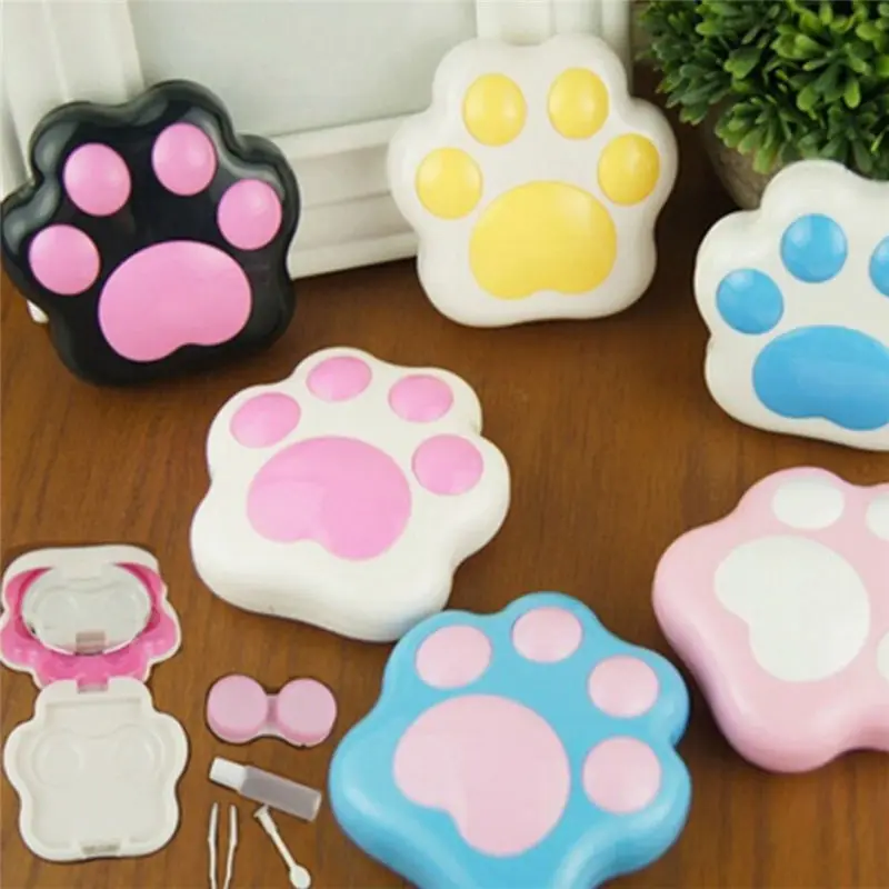 1Pcs Hot Mini Contact Lenses Box Container Holder Cartoon Cute Plastic Dog Cat Paw Contact Lens Case with Mirror Random Color
1Pcs Hot Mini Contact Lenses Box Container Holder Cartoon Cute Plastic Dog Cat Paw Contact Lens Case with Mirror Random Color