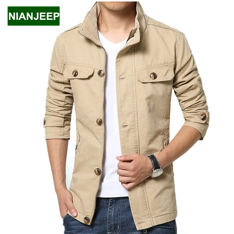 Brand new men's jacket in autumn and winter long cotton Slim casual male jacket M-5XL men Outdoors tooling coats Windbreaker
Brand new men's jacket in autumn and winter long cotton Slim casual male jacket M-5XL men Outdoors tooling coats Windbreaker