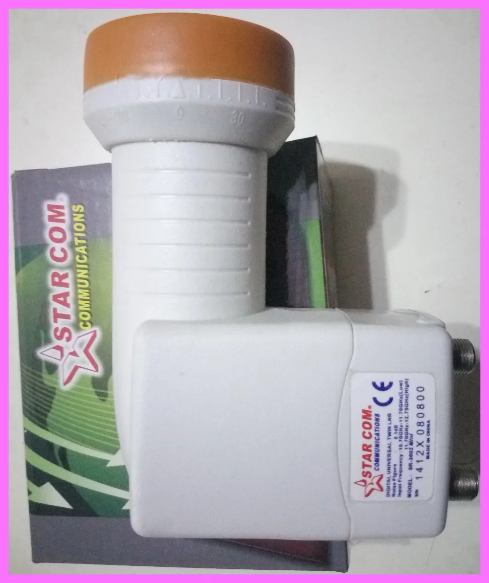 2 PCS STAR COM SR-3602 free shipping Best Signal digital Full HD Universal KU Band Twin LNB
2 PCS STAR COM SR-3602 free shipping Best Signal digital Full HD Universal KU Band Twin LNB