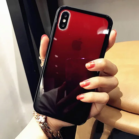 Luxury Gradient Case for iphone 6 6s plus iphone7 8plus Clear Back Cover Coque for iphone 8 7 Plus iphone X 10 Glasses Case
Luxury Gradient Case for iphone 6 6s plus iphone7 8plus Clear Back Cover Coque for iphone 8 7 Plus iphone X 10 Glasses Case