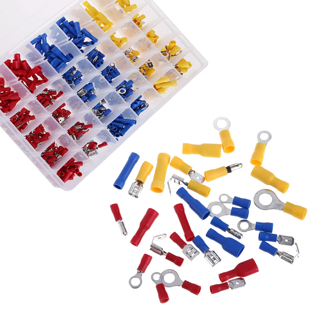 480Pcs/set Assorted Crimp Terminals Set Insulated Electrical Wire Connector Spade Set FULI
480Pcs/set Assorted Crimp Terminals Set Insulated Electrical Wire Connector Spade Set FULI