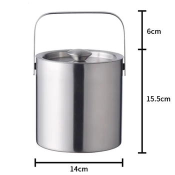 Round Double Stainless Steel Beer Keg Single Layer Handle Red Wine Ices Bucket 899
Round Double Stainless Steel Beer Keg Single Layer Handle Red Wine Ices Bucket 899