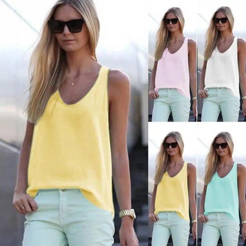 Summer Women Shirt Chiffon Tops Sleeveless Blouses Women Clothes Elegant casual Feminine Shirts Plus Size S-XXL White Pink #25
Summer Women Shirt Chiffon Tops Sleeveless Blouses Women Clothes Elegant casual Feminine Shirts Plus Size S-XXL White Pink #25