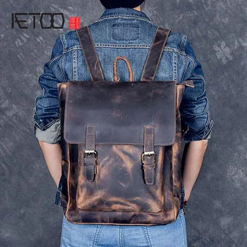 AETOO Brand Designer Men Genuine Leather Backpack Crazy Horse Vintage Daypack Multi Pocket Casual Rucksack Vintage Handmade
AETOO Brand Designer Men Genuine Leather Backpack Crazy Horse Vintage Daypack Multi Pocket Casual Rucksack Vintage Handmade