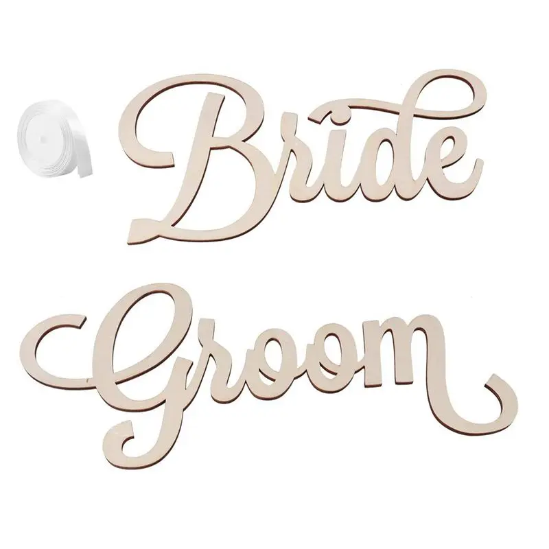 2pcs Bride Groom Wedding Chair Sign Bride and Groom Wedding Chairs Back Hanging for Wedding Party Decorations
2pcs Bride Groom Wedding Chair Sign Bride and Groom Wedding Chairs Back Hanging for Wedding Party Decorations