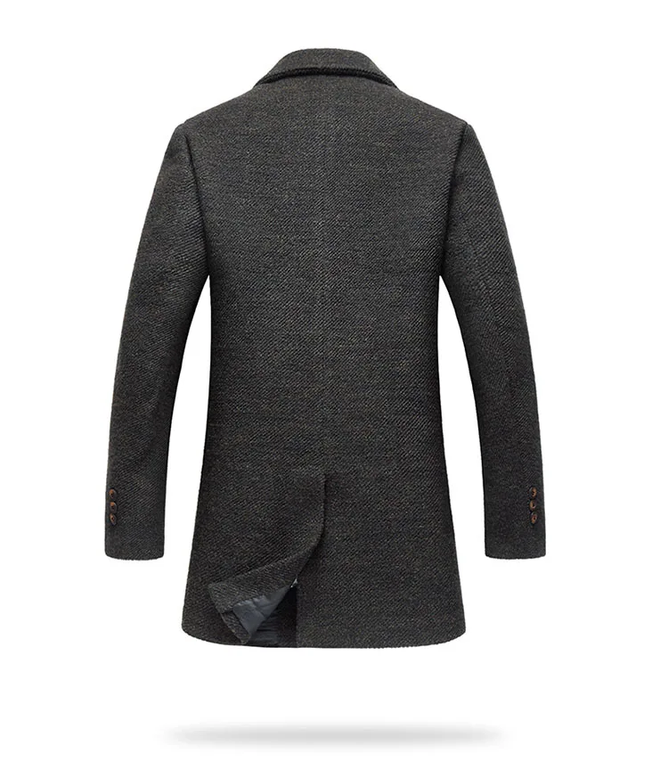Aolamegs Men Winter Jackets Woolen Coats Fashion Casual Slim Fit Men's Overcoat Warm Outerwear Medium-long Style Jacket Parka (12)