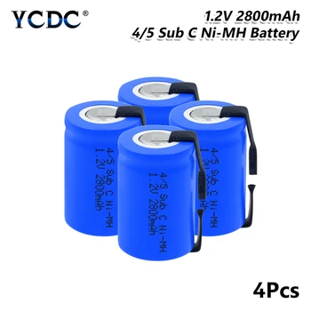 YCDC 4/5SC SC Sub C li-ion Li-Po Lithium Battery 1.2V 2800mAh Batteria Rechargeable Ni-MH Batteries With Welding Tabs
YCDC 4/5SC SC Sub C li-ion Li-Po Lithium Battery 1.2V 2800mAh Batteria Rechargeable Ni-MH Batteries With Welding Tabs