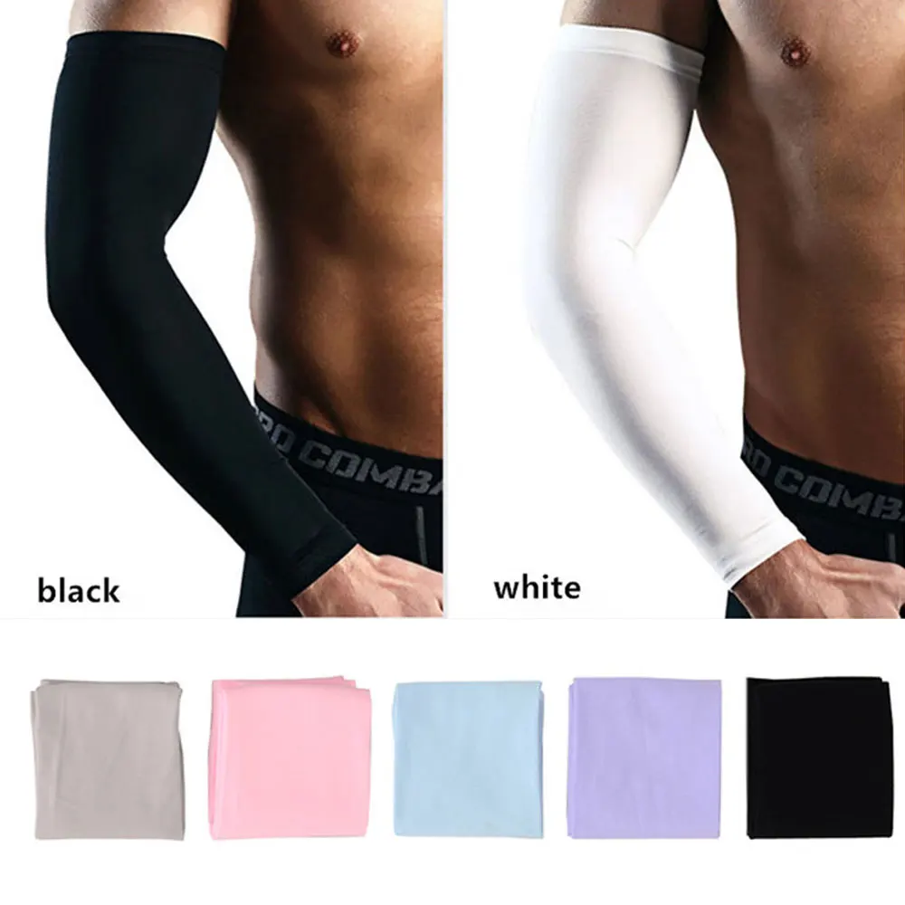Men Breathable Quick Dry UV Protection Running Arm Sleeves Basketball Elbow Pad Fitness Armguards Sports Cycling Arm Warmers
Men Breathable Quick Dry UV Protection Running Arm Sleeves Basketball Elbow Pad Fitness Armguards Sports Cycling Arm Warmers