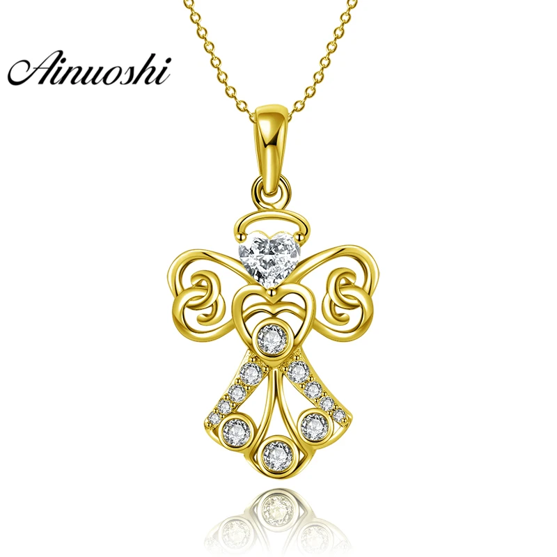 AINUOSHI 10K Solid Yellow Gold Pendant Little Angel Pendant SONA Diamond Real Gold Pendant Adorable Angel 2.5g Separate Pendant
AINUOSHI 10K Solid Yellow Gold Pendant Little Angel Pendant SONA Diamond Real Gold Pendant Adorable Angel 2.5g Separate Pendant