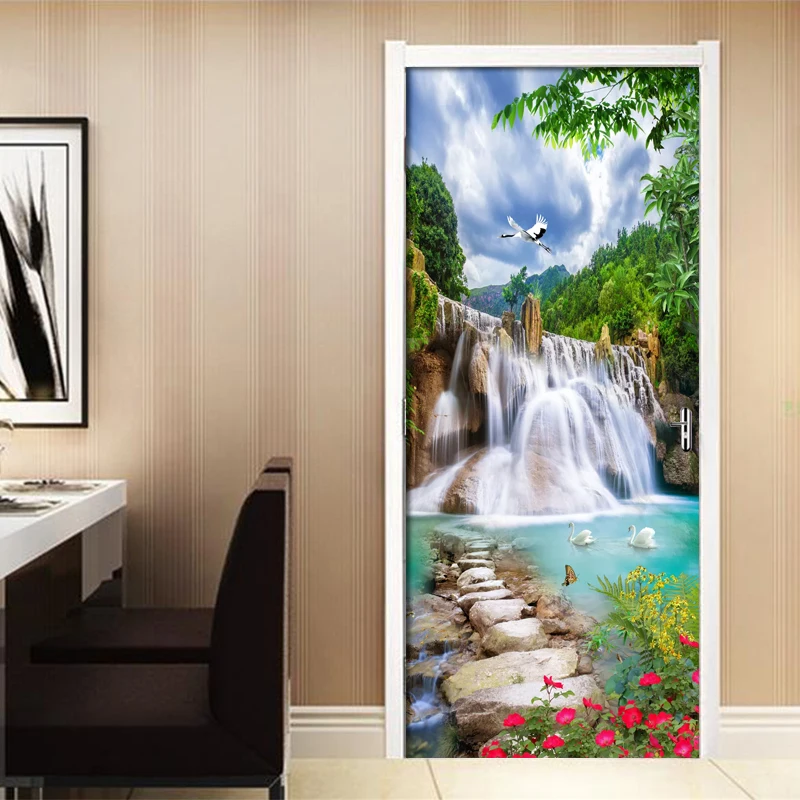 Home Decor Modern Print 3D Canvas Waterfall Scenery Picture Art Door Sticker Canvas Picture Waterproof Wallpaper Self Adhesive
Home Decor Modern Print 3D Canvas Waterfall Scenery Picture Art Door Sticker Canvas Picture Waterproof Wallpaper Self Adhesive