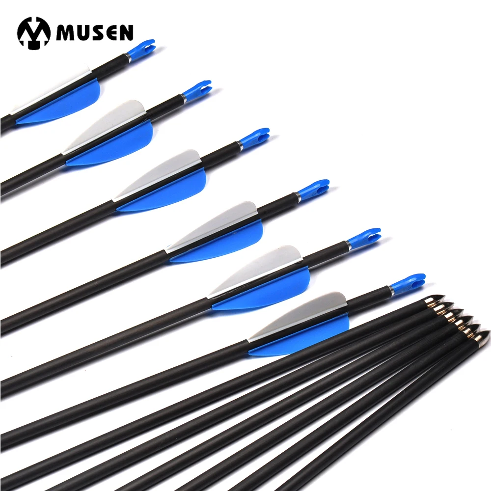 6/12pcs 31 Inches Spine 700 ID 4.2mm Pure Carbon Arrows for Recurve Bow Hunting and Practice Archery Shooting
6/12pcs 31 Inches Spine 700 ID 4.2mm Pure Carbon Arrows for Recurve Bow Hunting and Practice Archery Shooting
